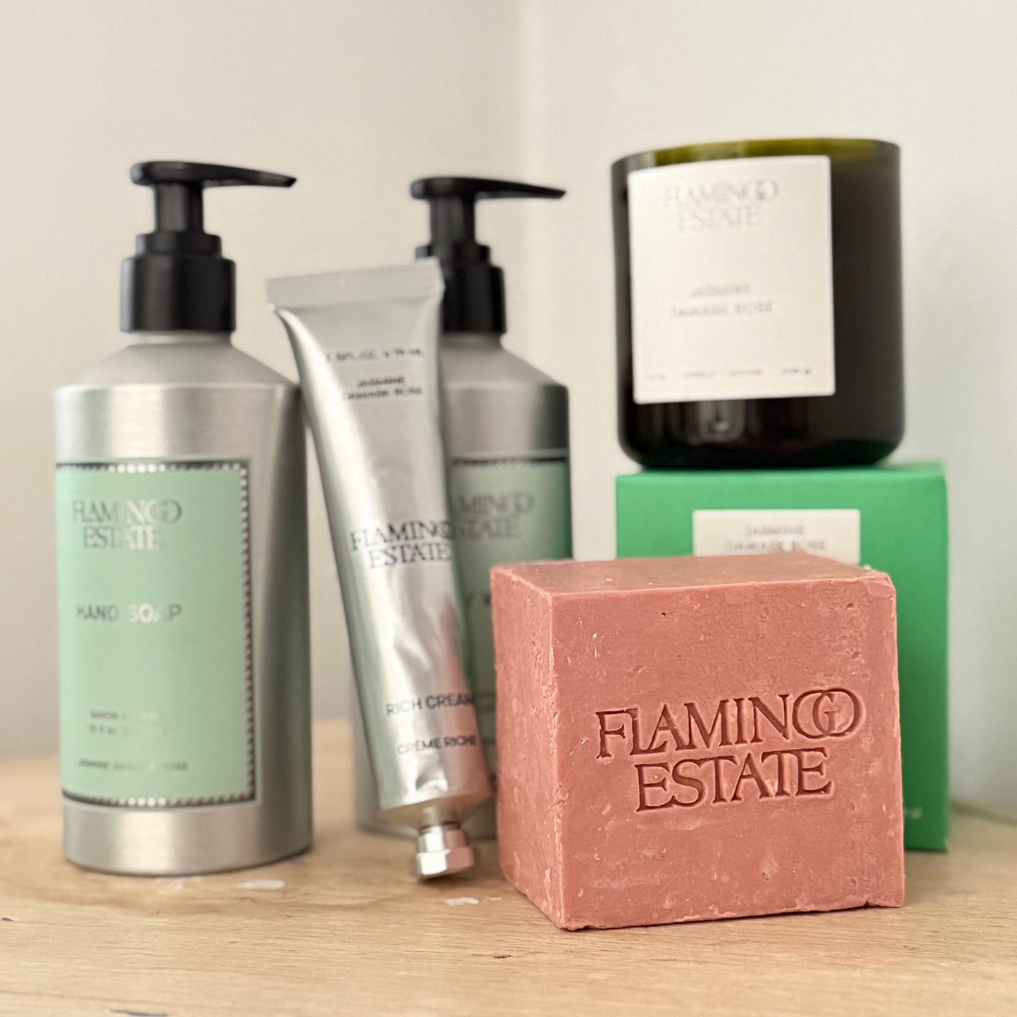 Jasmine Damask Rose Candle by Flamingo Estate