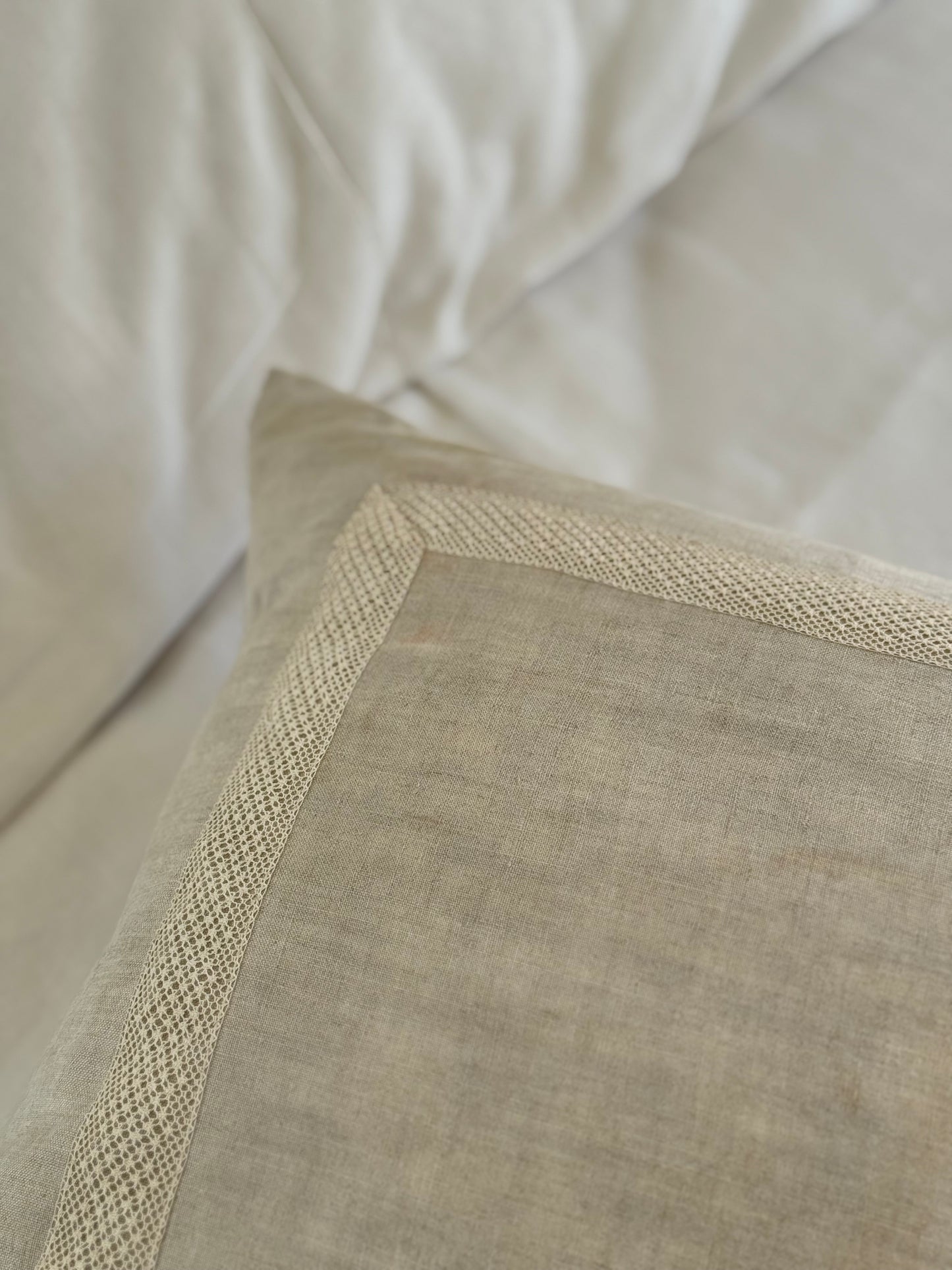 Linen and Lace Pillow