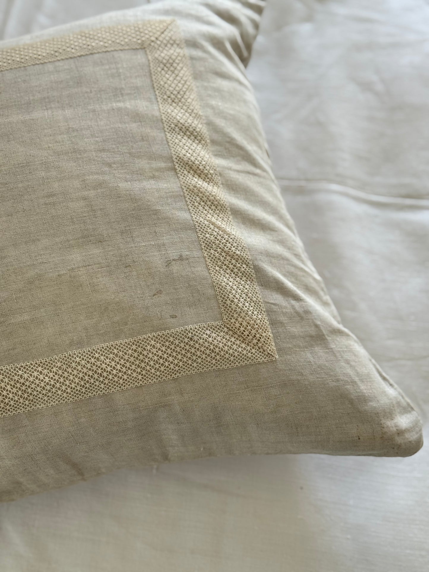 Linen and Lace Pillow