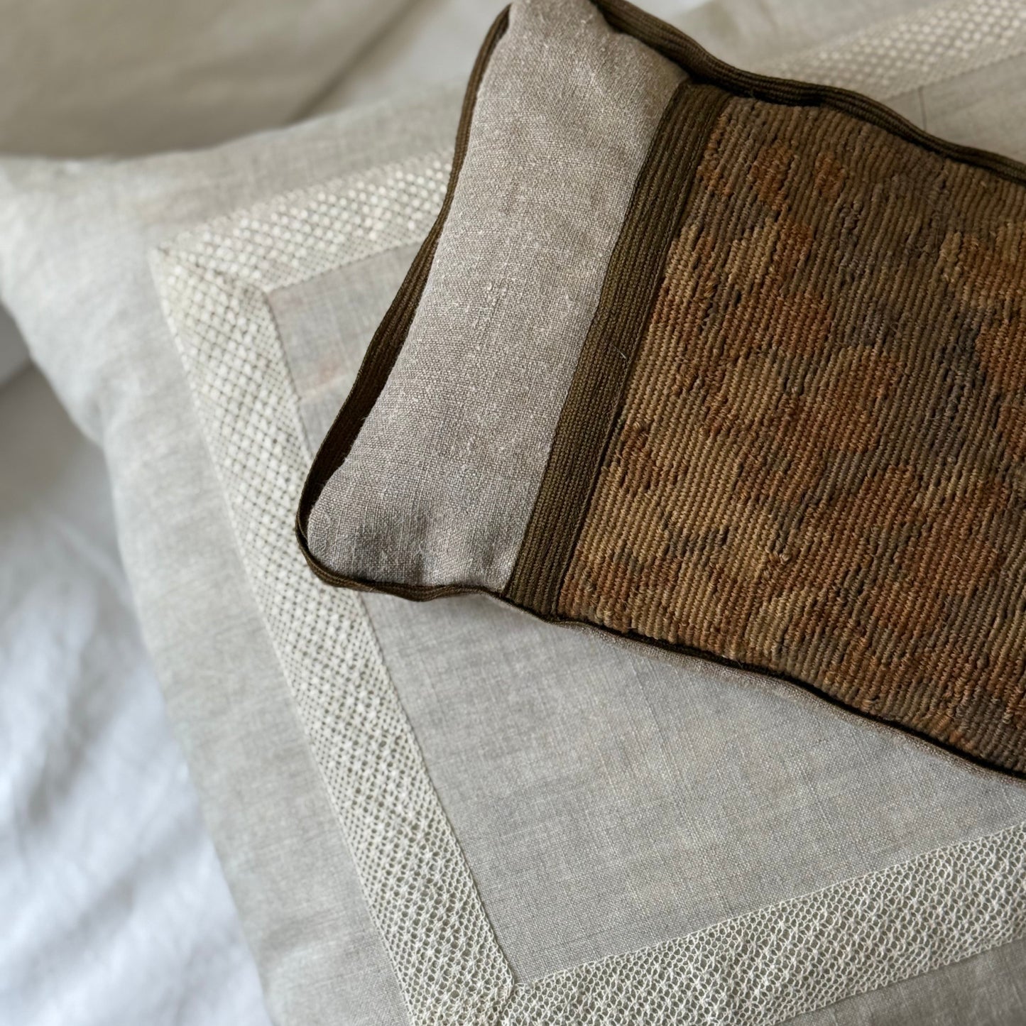 Linen and Lace Pillow