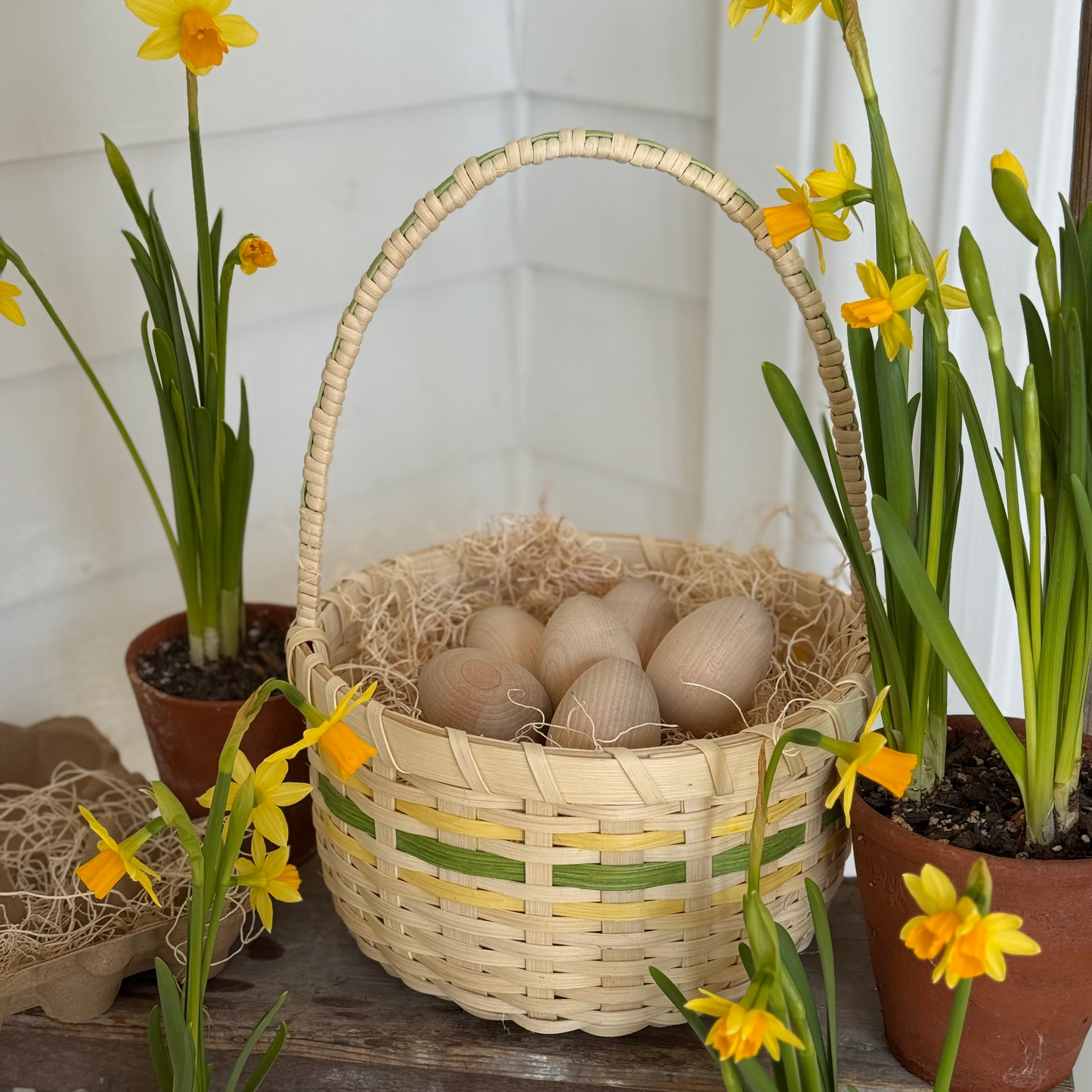 Maine-Made Wooden Eggs