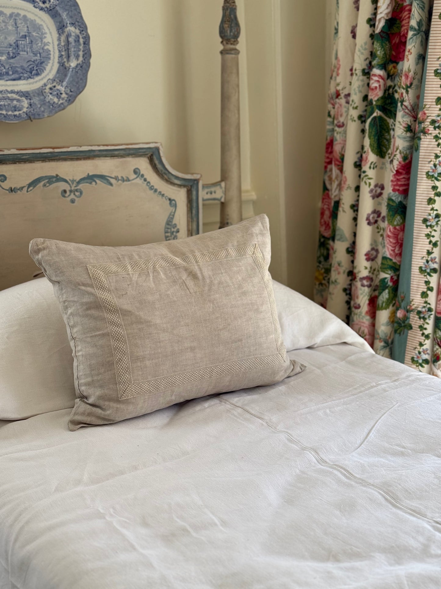 Linen and Lace Pillow