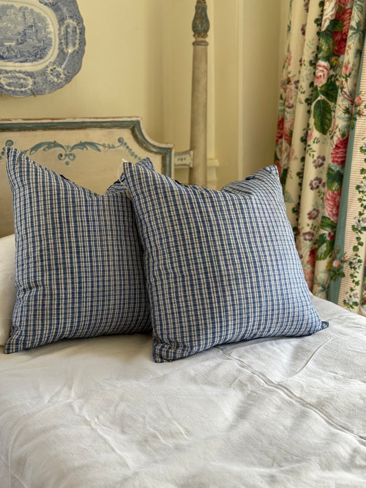 Vintage Chinese Ticking Pillows