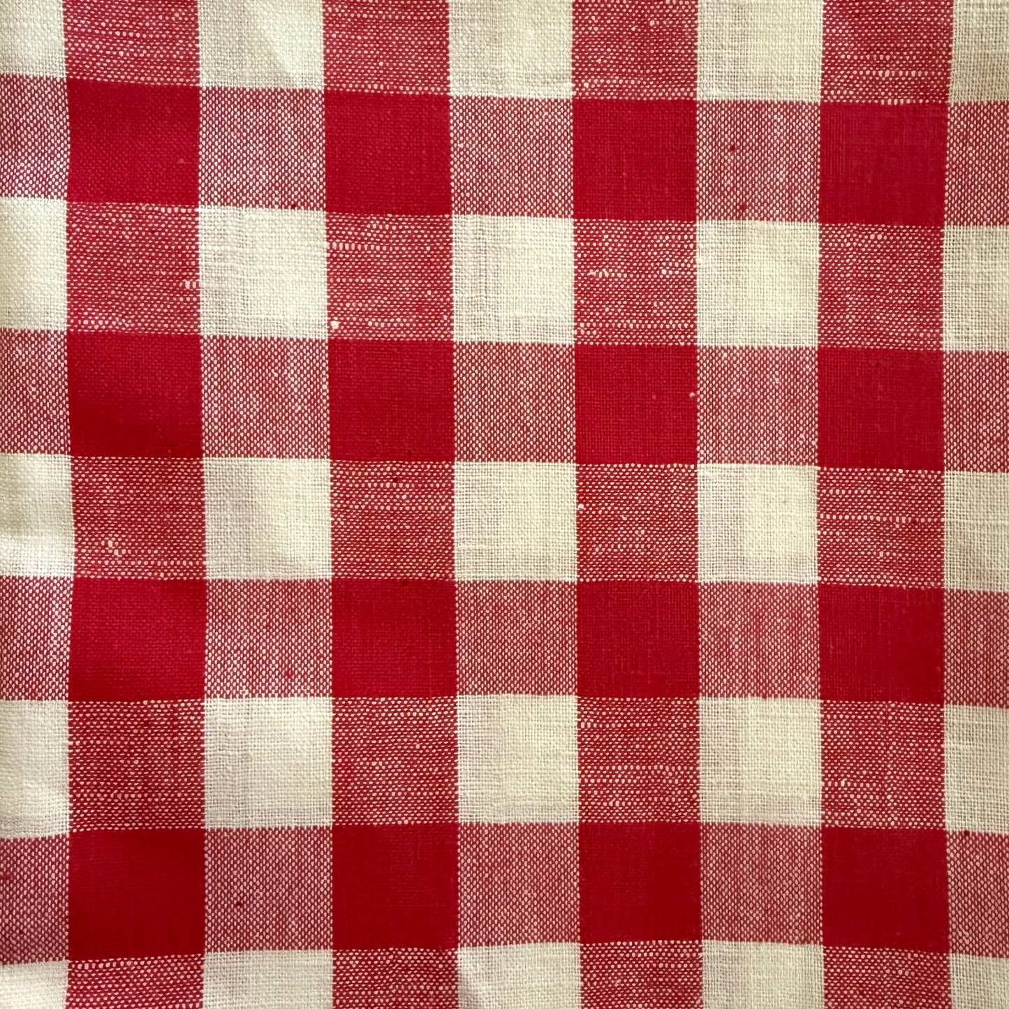 Linen Tablecloth, Blue Gingham