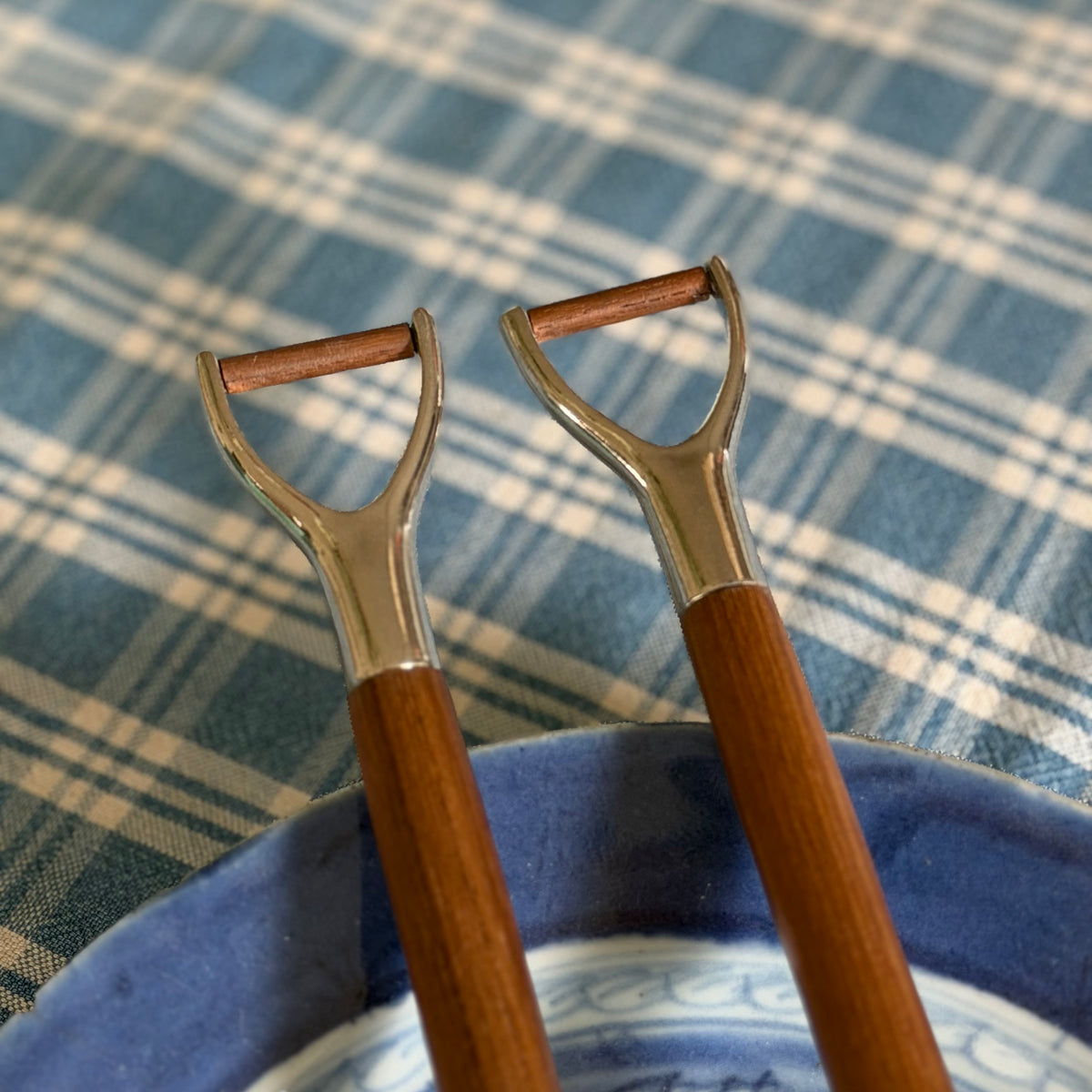 Pewter Garden Salad Servers