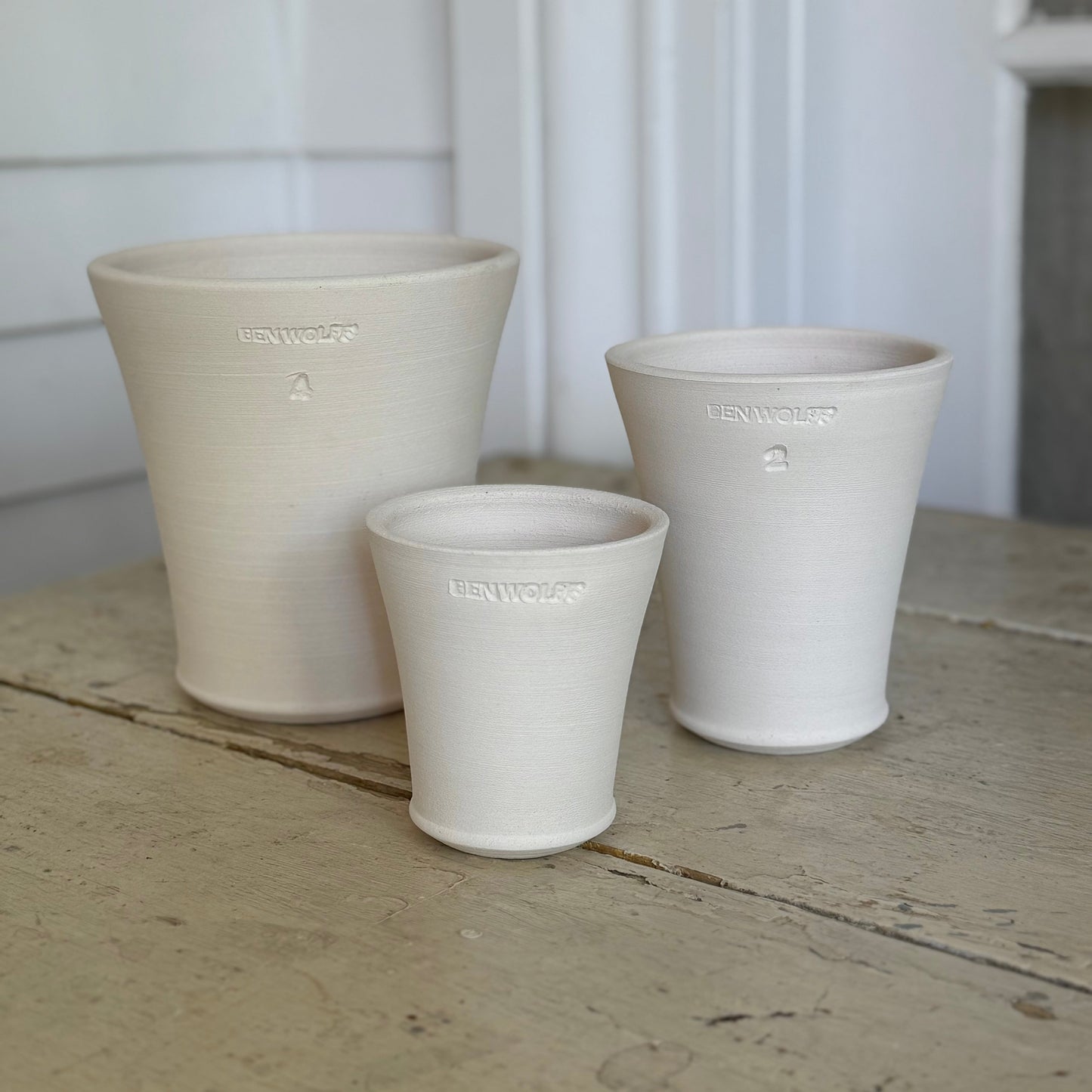 Widener Company & Ben Wolff Flowerpot, White