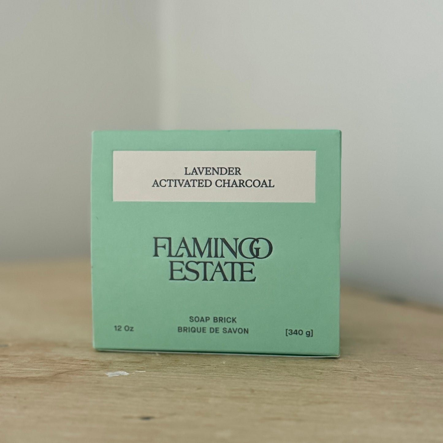 Lavender Activated Charcoal Soap Brick by Flamingo Estate
