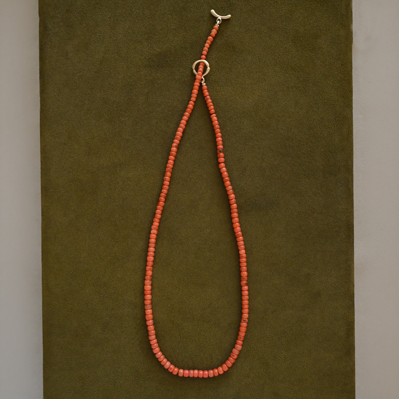 Dunton Ellerkamp Antique Coral & Gold Necklace