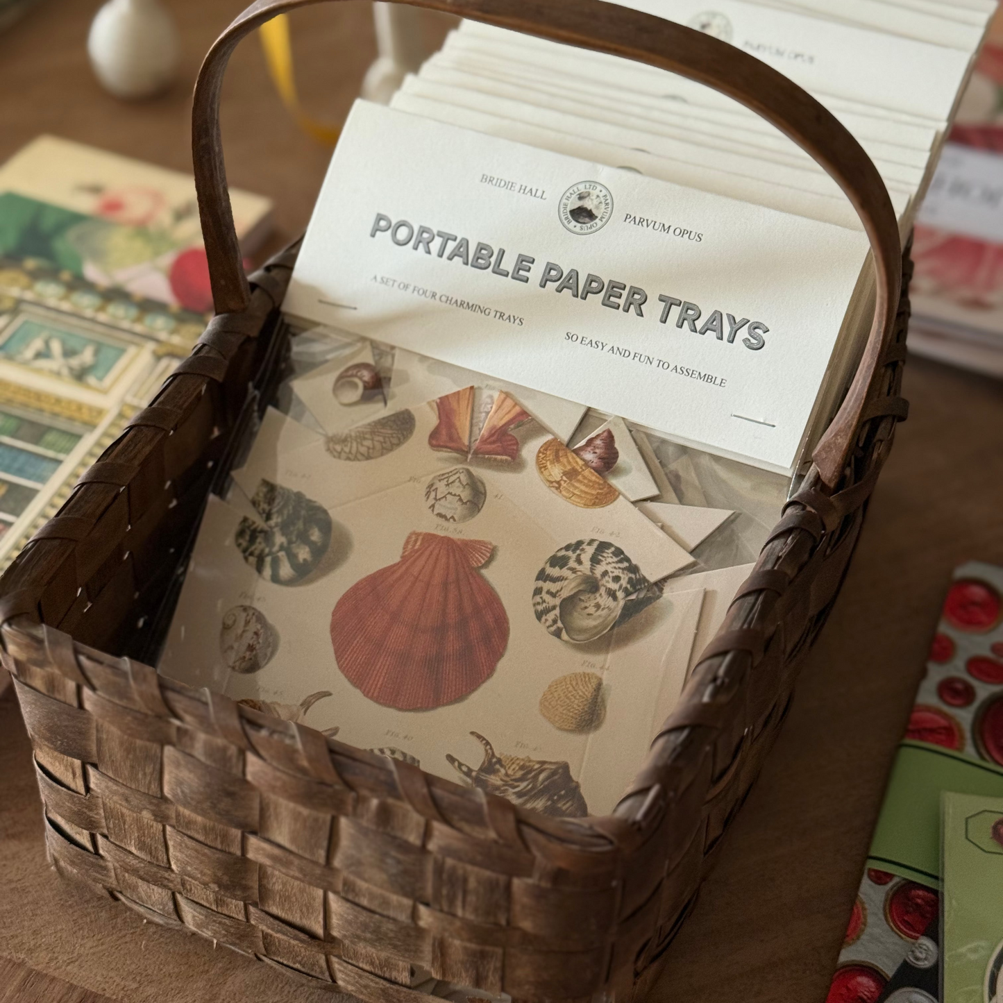 Parvum Opus & Bridie Hall Paper Trays, Shells