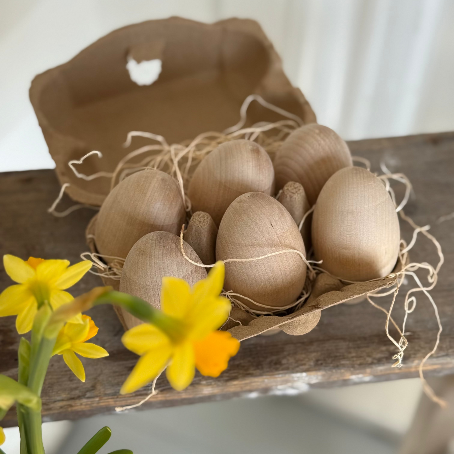 Maine-Made Wooden Eggs